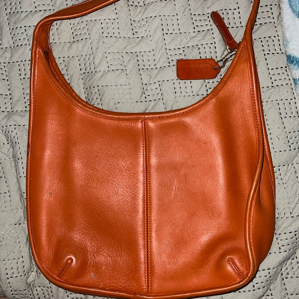 90s Coach Orange Ergo Hobo A8D-9025